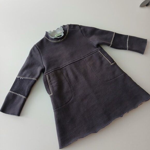 BABY STYLE Snuggly Cotton Fleece Dress 2T - Picture 3 of 5